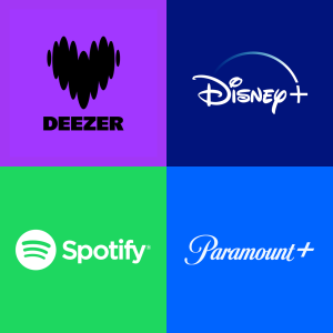 Deezer Disney+ Paramount+ Spotify Wave Pack 3M